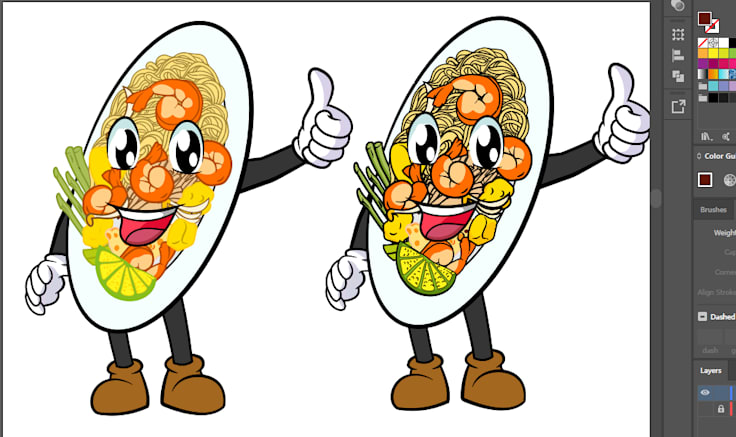 Food Character Study — Vector Character Design by Ayoub Benhammadi