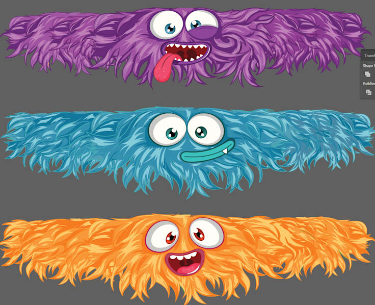 Colorful Monster Set — Character Design by Ayoub Benhammadi
