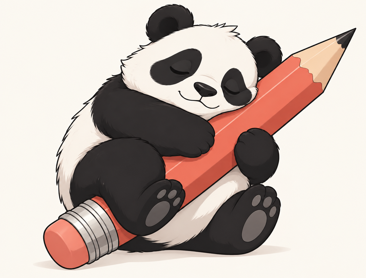 Panda Pencil Concept — Original Portfolio Concept by Ayoub Benhammadi